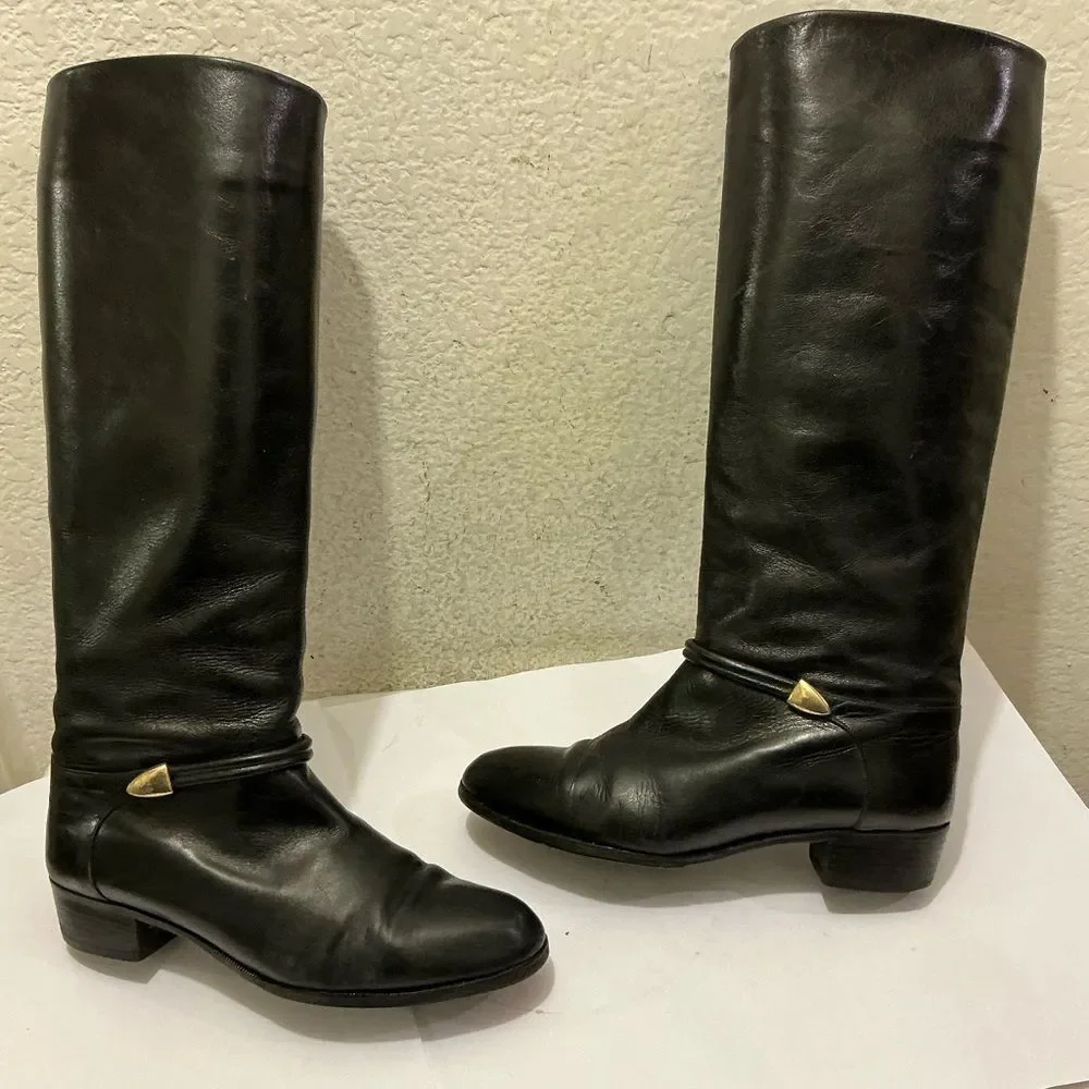 Saks Fifth Avenue Black Over the Knee Boots